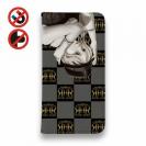 【ROMI HIME】【手帳型ベルトなし】【Stick Case】フ?ロック・チェック(市松模様)　グレー