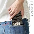 【ROMI HIME】【手帳型ベルトなし】【Stick Case】フ?ロック・チェック(市松模様)　グレー