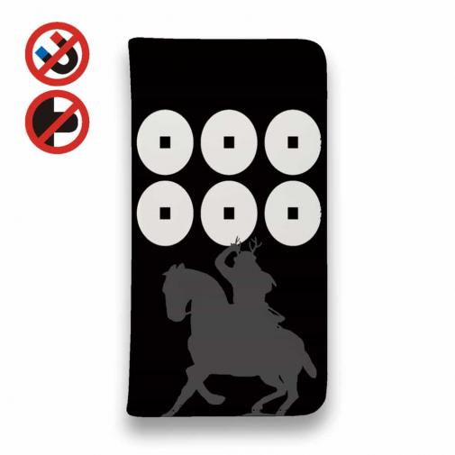 【彫姫】【手帳型ベルトなし】【Stick Case】家紋 真田幸村