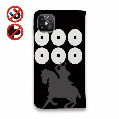 【彫姫】【手帳型ベルトなし】【Stick Case】家紋 真田幸村