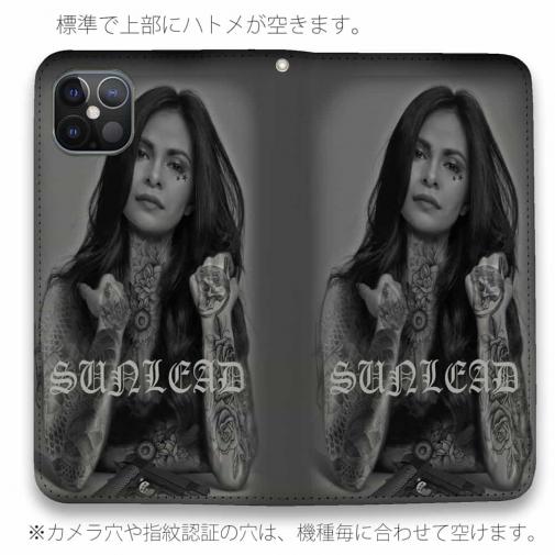 【彫姫】【手帳型ベルトなし】【Stick Case】タトゥーガール