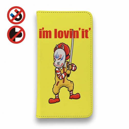 【彫姫】【手帳型ベルトなし】【Stick Case】I&#39;m lovin&#39;it