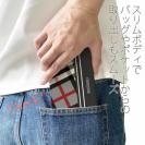 【Genuine】【手帳型ベルトなし】【Stick Case】チェック柄　グレー＆グレー