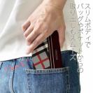 【Genuine】【手帳型ベルトなし】【Stick Case】チェック柄　グレー＆ブラウン