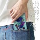 【彫姫】【手帳型ベルトなし】【Stick Case】薔薇と蝶