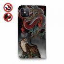 【彫姫】【手帳型ベルトなし】【Stick Case】龍虎