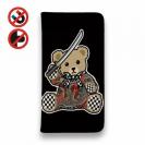 【彫姫】【手帳型ベルトなし】【Stick Case】TATTOOベア