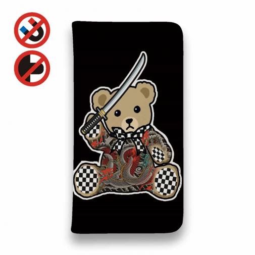 【彫姫】【手帳型ベルトなし】【Stick Case】TATTOOベア