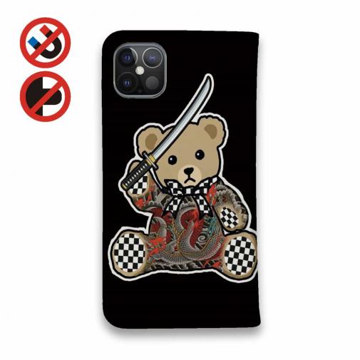 【彫姫】【手帳型ベルトなし】【Stick Case】TATTOOベア