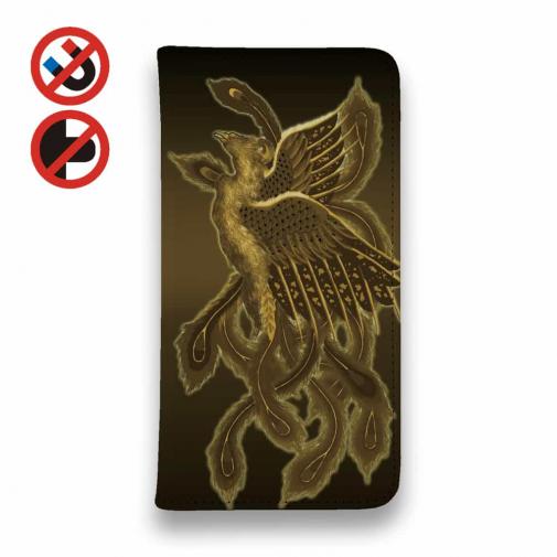【彫姫】【手帳型ベルトなし】【Stick Case】鳳凰と龍