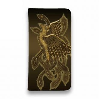 【彫姫】【手帳型ベルトなし】【Stick Case】鳳凰と龍