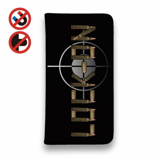 【彫姫】【手帳型ベルトなし】【Stick Case】LOCK-ON弾丸