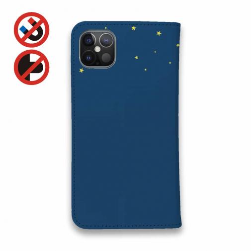 【手帳型ベルトなし】【Stick Case】三日月とツキノワグマ(wakat)