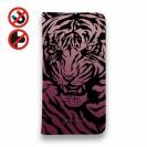 【Genuine】【手帳型ベルトなし】【Stick Case】虎 タイカ?ー ヒ?ンク