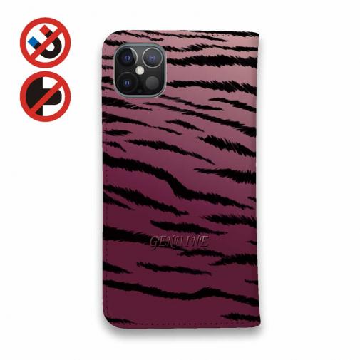 【Genuine】【手帳型ベルトなし】【Stick Case】虎 タイカ?ー ヒ?ンク