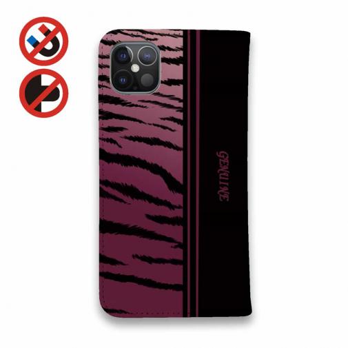 【Genuine】【手帳型ベルトなし】【Stick Case】虎 タイカ?ー ヒ?ンク　ライン