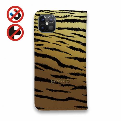 【Genuine】【手帳型ベルトなし】【Stick Case】虎 タイカ?ー コ?ールト?