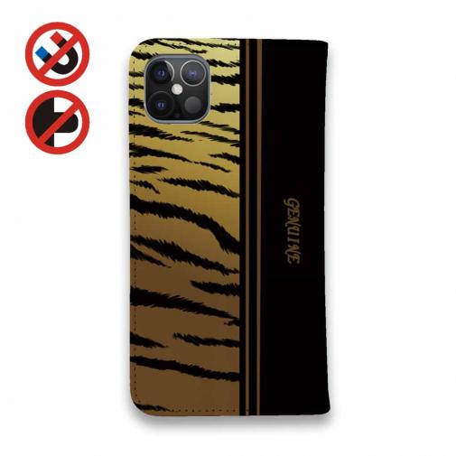 【Genuine】【手帳型ベルトなし】【Stick Case】虎 タイカ?ー コ?ールト? ライン