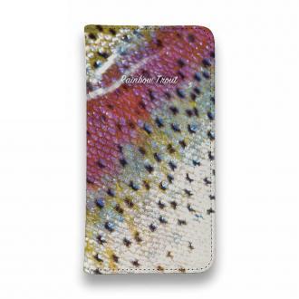 【手帳型ベルトなし】【Stick Case】ニジマス（レインボートラウト）のウロコ