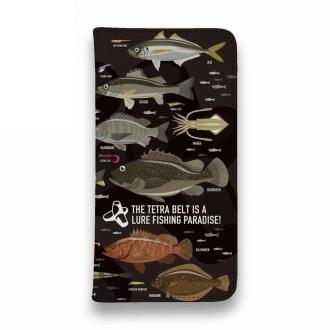 【手帳型ベルトなし】【Stick Case】【FISH MAN】テトラ帯は釣り天国！ ブラック