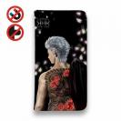 【ROMI HIME】【手帳型ベルトなし】【Stick Case】彫青 牡丹 和柄 桜