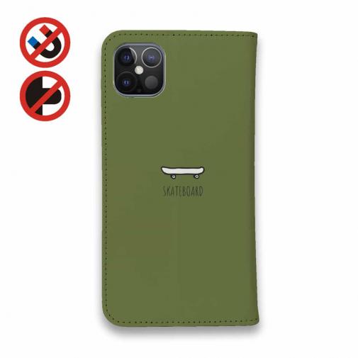 【手帳型ベルトなし】【Stick Case】スケボークマさん(wakat)