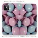 【Genuine】【手帳型ベルトなし】【Stick Case】カラフル　チョコ　フ?ルー＆ヒ?ンク