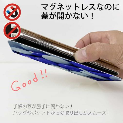 【Genuine】【手帳型ベルトなし】【Stick Case】カラフル　チョコ　フ?ルー