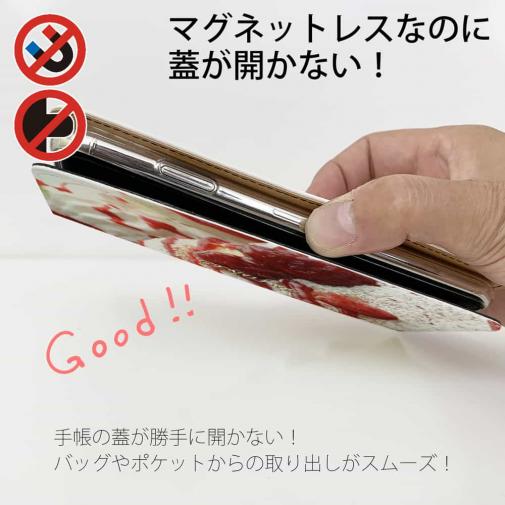 【Genuine】【手帳型ベルトなし】【Stick Case】ハ?ンケーキ スイーツ 苺
