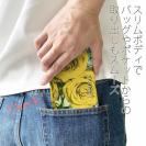 【Genuine】【手帳型ベルトなし】【Stick Case】バラ（薔薇） イエロー