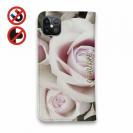 【Genuine】【手帳型ベルトなし】【Stick Case】バラ（薔薇） ピンク