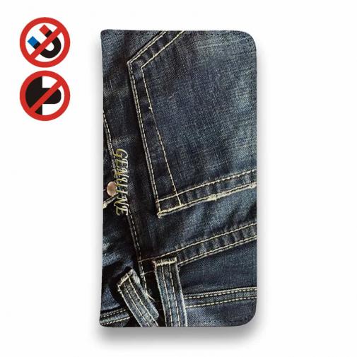 【Genuine】【手帳型ベルトなし】【Stick Case】シ?ーンス?  ブルー