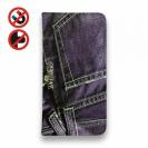 【Genuine】【手帳型ベルトなし】【Stick Case】シ?ーンス? 　パープル