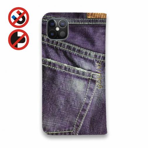 【Genuine】【手帳型ベルトなし】【Stick Case】シ?ーンス? 　パープル