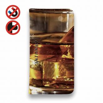 【Genuine】【手帳型ベルトなし】【Stick Case】ワイン お酒　ク?ラス　氷