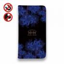 【ROMI HIME】【手帳型ベルトなし】【Stick Case】彼岸花　ブルー
