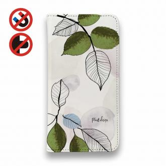 【手帳型ベルトなし】【Stick Case】プランツデザイン No.1
