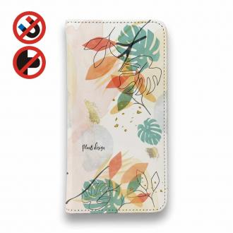 【手帳型ベルトなし】【Stick Case】プランツデザイン No.7