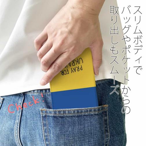 【手帳型ベルトなし】【Stick Case】ウクライナ寄付金 デザインN0.4