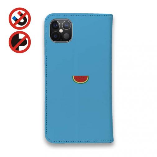 【手帳型ベルトなし】【Stick Case】シロクマさんとスイカ(wakat)