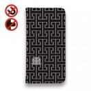 【ROMI HIME】【手帳型ベルトなし】【Stick Case】マーク・ロゴ ブラック