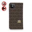 【ROMI HIME】【手帳型ベルトなし】【Stick Case】マーク・ロゴ ベージュ