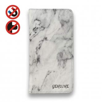【Genuine】【手帳型ベルトなし】【Stick Case】大理石 ホワイト
