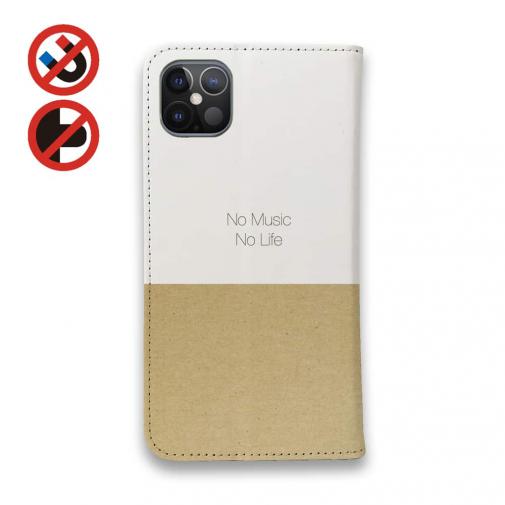 【手帳型ベルトなし】【Stick Case】ダックスロングヘアだってNo Music No Life