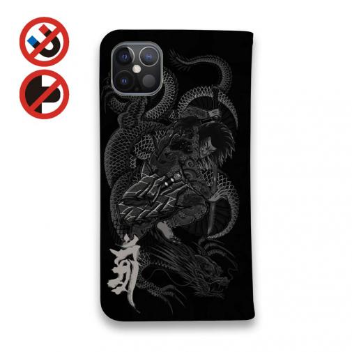 【彫姫】【手帳型ベルトなし】【Stick Case】九紋龍史進と龍　和彫りデザイン