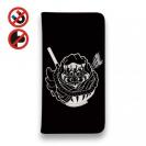 【彫姫】【手帳型ベルトなし】【Stick Case】弁慶達磨（ブラック）