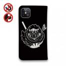 【彫姫】【手帳型ベルトなし】【Stick Case】弁慶達磨（ブラック）