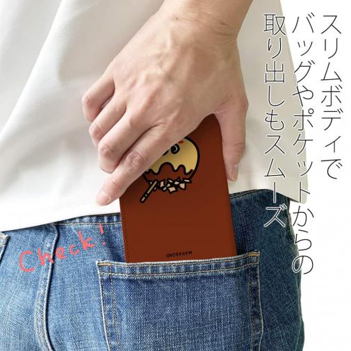 【手帳型ベルトなし】【Stick Case】【ワカボンド】WAKAMAKAシリーズ タコヤキタン