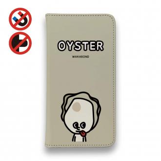 【手帳型ベルトなし】【Stick Case】【ワカボンド】WAKAMAKAシリーズ 牡蠣のオイスタくん