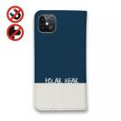 【手帳型ベルトなし】【Stick Case】シロクマさんとマフラー(wakat)